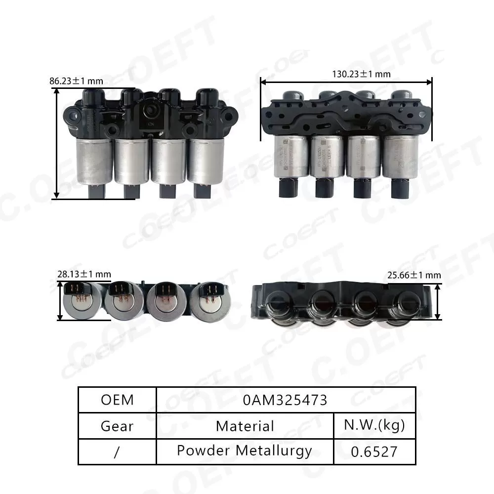 New Factory Wholesale OAM325473 DQ200 Transmission Solenoid Valve for Volkswagen Gear Boxes