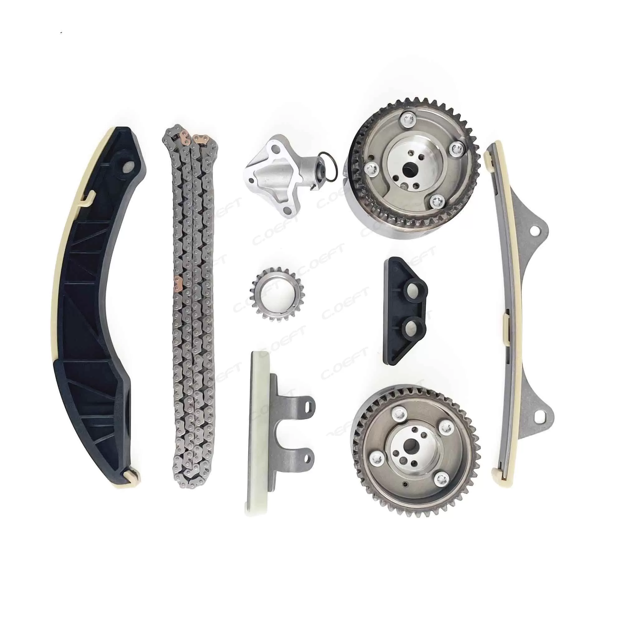 For Hyundai I10/I20 Engine Parts Timing Chain Kit 24370-03000 24350-03001 9PCS/SET ASBG-G4LA-7