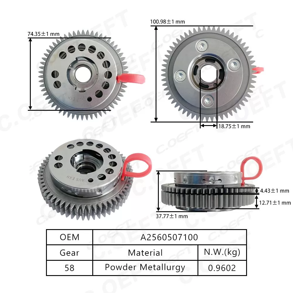 For Mercedes-Benz 256Camshaft Adjuster VVT Timing Gear A2560507100