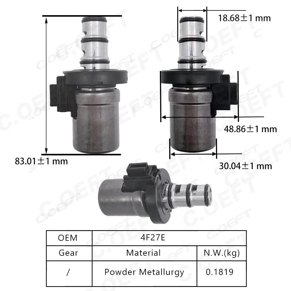 Refabricated Auto Parts Gearbox Solenoid Valve 4F27E for Ford