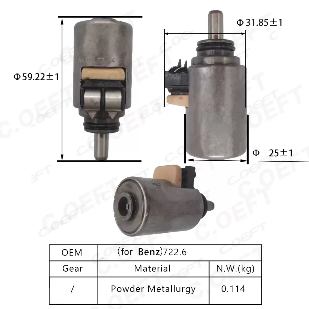 Remanufactured High Quality Transmission Solenoid Valve 722.6/A1402770435 for Mercedes Benz
