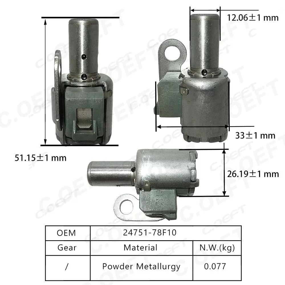 Refabrication Aftermarket Transmission Control Solenoid Valve Transmission Gearbox Parts 24751-78F10 for Suzuki