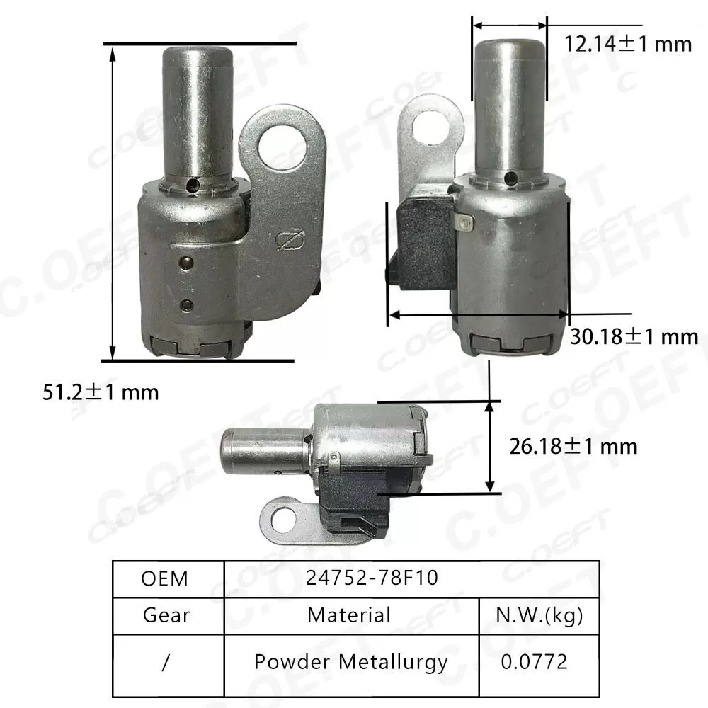 Refabricated High Quality Gearbox Solenoid Valve Transmission Shift Solenoid Transmission Parts 24752-78F10 for Suzuki