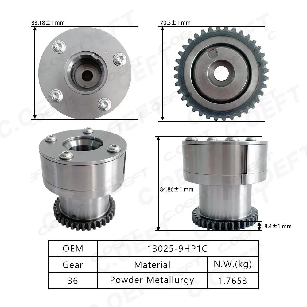 For Nissan Infiniti VQ35DD Camshaft Adjuster VVT Timing Gear (Exhaust) 13025-9HP1C