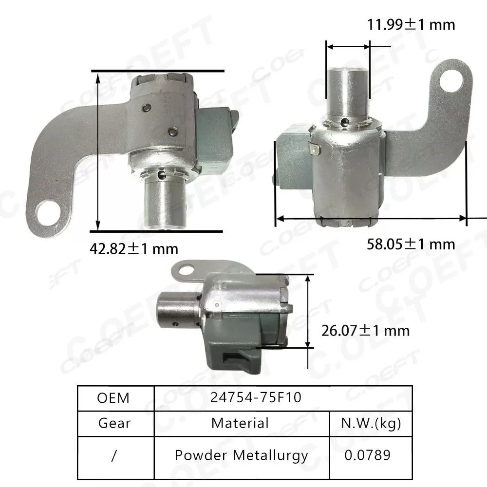 Rebuild Automatic Transmission Solenoid Valve Transmission Valve Body Solenoid Fits Transmission Parts 24754-75F10 for Suzuki