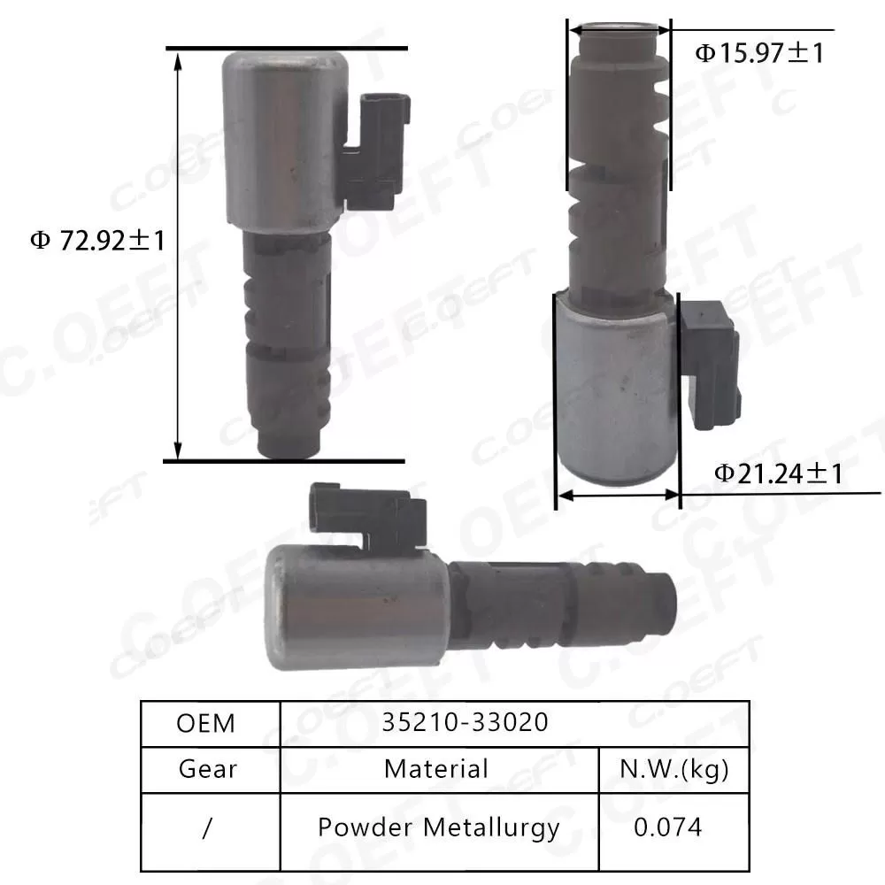 Remanufactured Auto Parts Transmission Control Solenoid Valve Gearbox Solenoid Valve 35210-33020 for Toyota Lexus