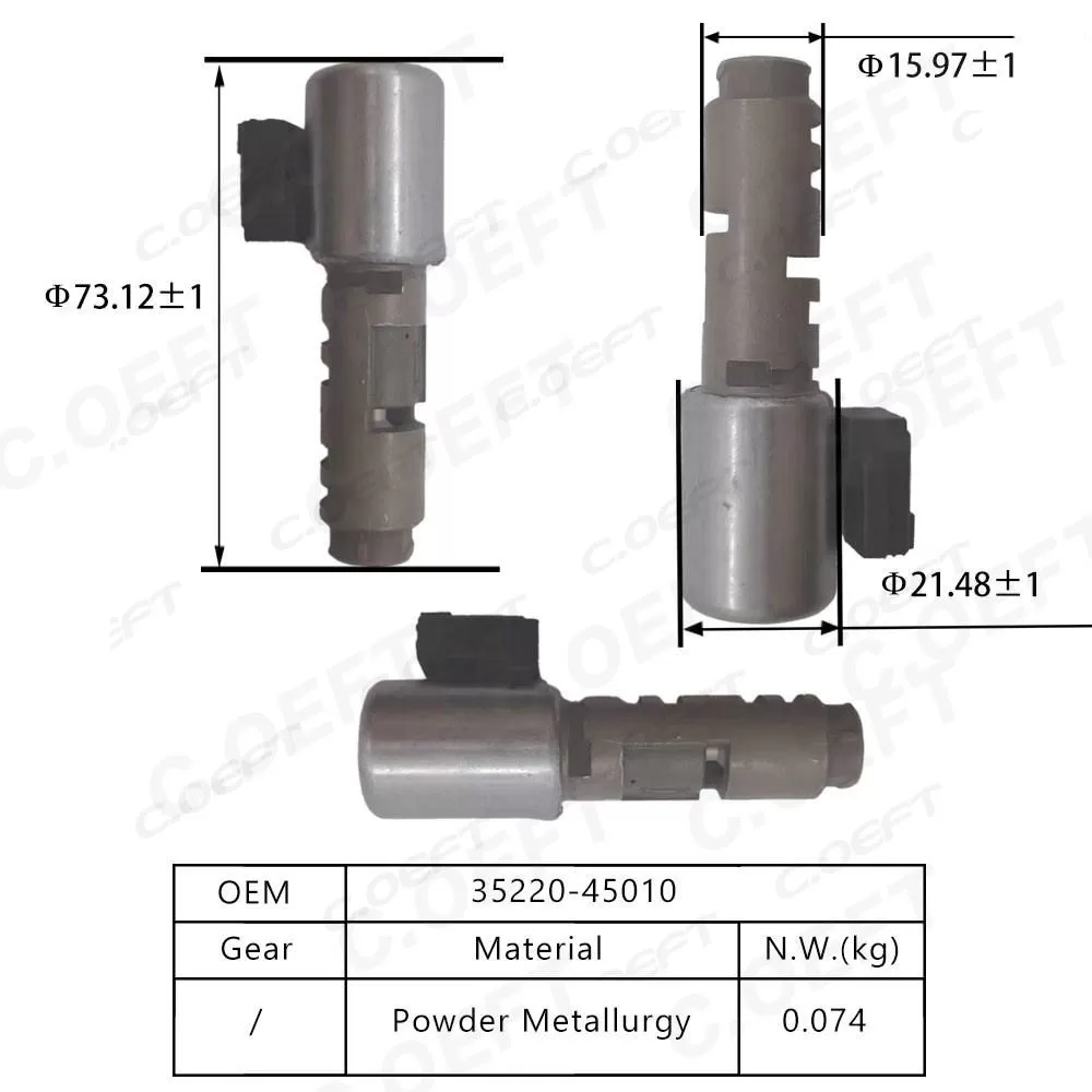 Refurbished Aftermarket Transmission Parts Transmission Control Solenoid Valve 35220-45010 for Toyota Lexus