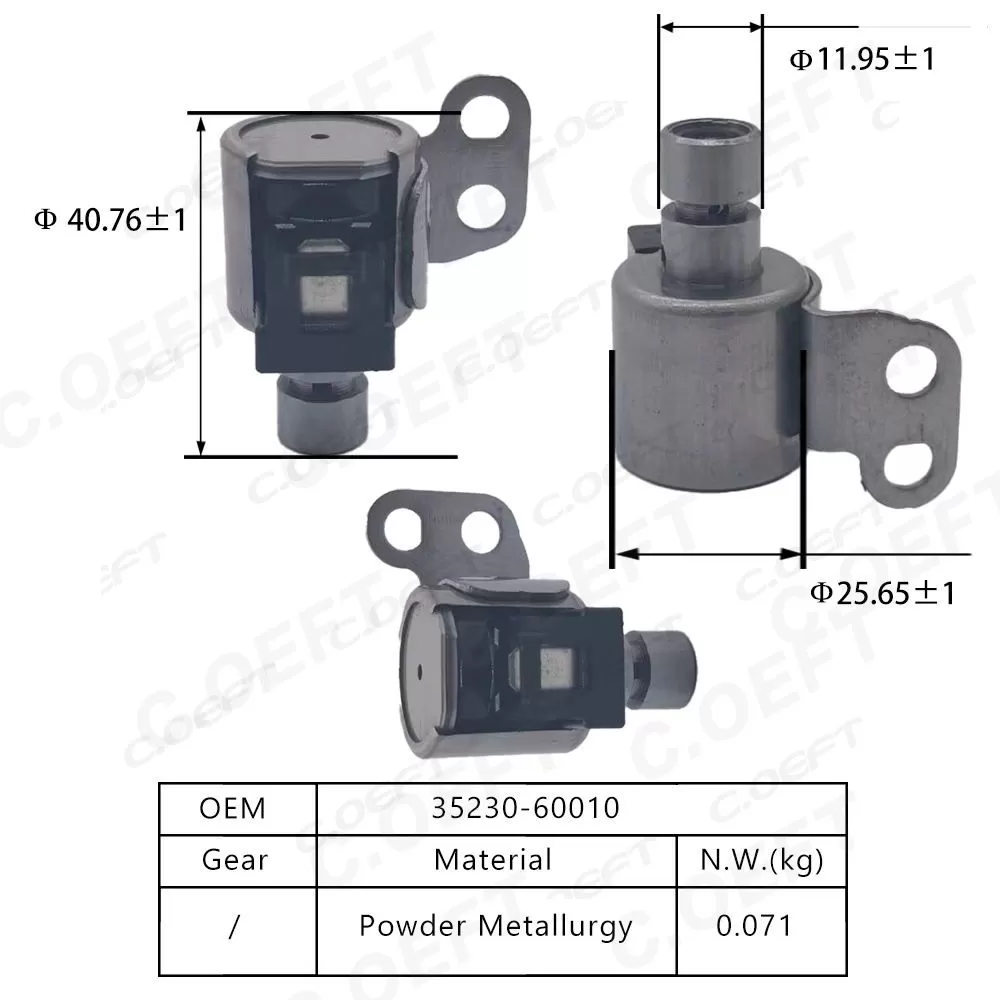 Rebuild High Quality Transmission Valve Body Solenoid Fits Transmission Solenoid Valve 35230-60010 for Toyota Lexus