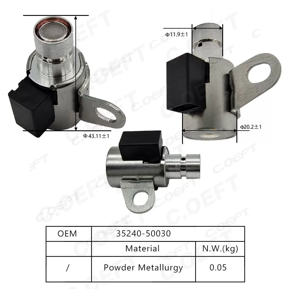 Remanufactured Factory Wholesale Transmission Valve Automatic Transmission Solenoid 35240-50030 for Toyota