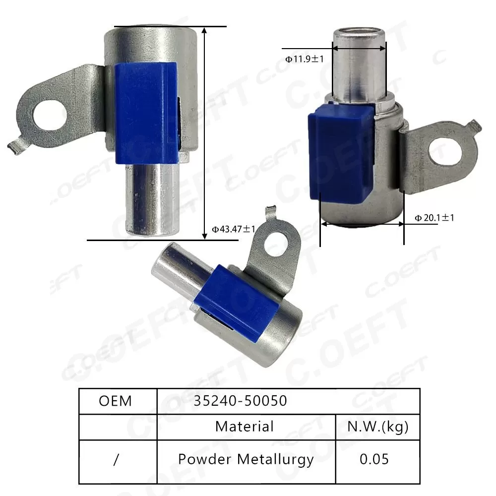 Auto Engine Systems Other Engine Parts Remanufactured Aftermarket Transmission Gearbox Parts Automatic Transmission Solenoid 35240-50050 for Toyota