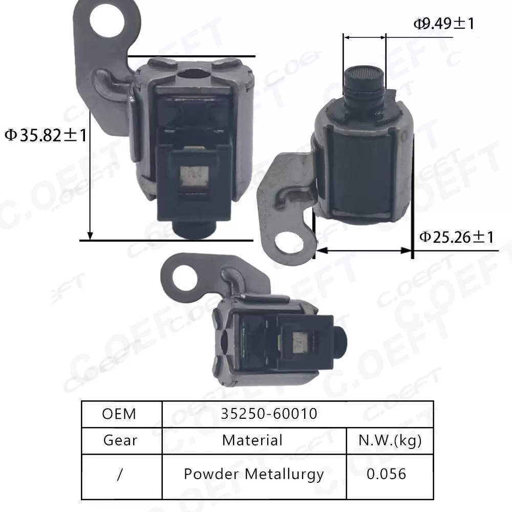 Refurbished Factory Wholesale Transmission Control Solenoid Valve Automatic Transmission Solenoid 35250-60010 for Toyota Lexus