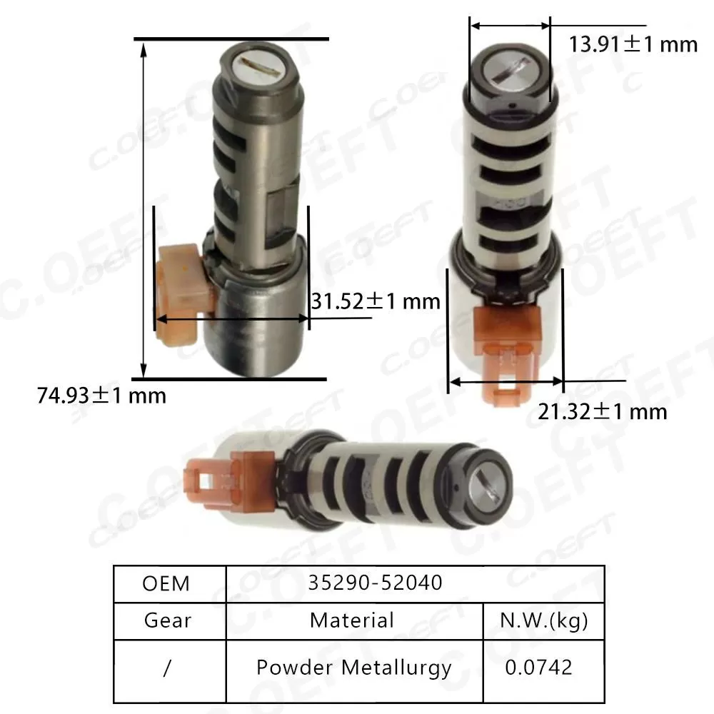 Refabrication Aftermarket Transmission Control Solenoid Valve Transmission Valve 35290-52040 for Toyota Lexus