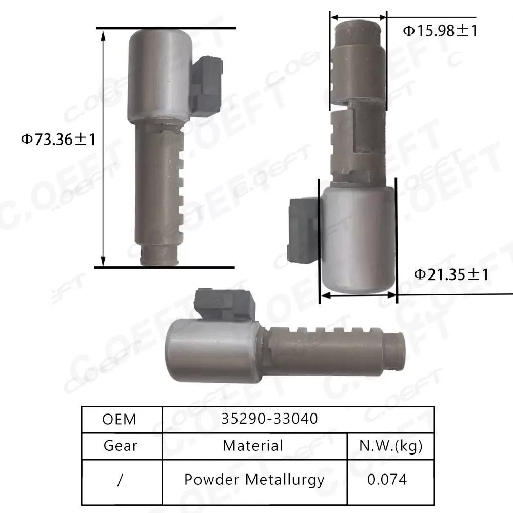 Aftermarket Refabricated Solenoid Valve for Hilux Transmission Control Valve 35290-33040 for Toyota for Lexus Vehicles