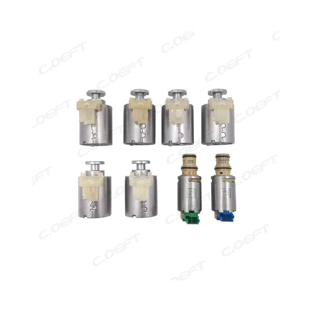 New Auto Parts Transmission Solenoid Set 8PCS/SET 10R80 10R60 for Ford Raptor F150 Mustang 2.3