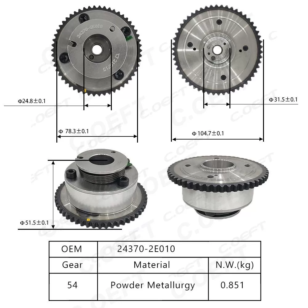 For Hyundai Kia  NU  G4NA 2.0 G4NB 1.8 Variable Valve Timing Gear 243702E010