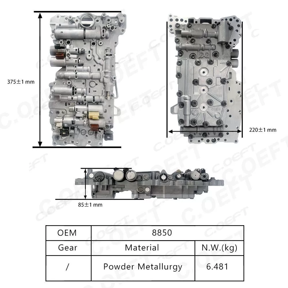 Rebuild High Quality Transmission Valve Body Assembly 8850 for the Older Model Toyota Land Cruiser Prado 4000