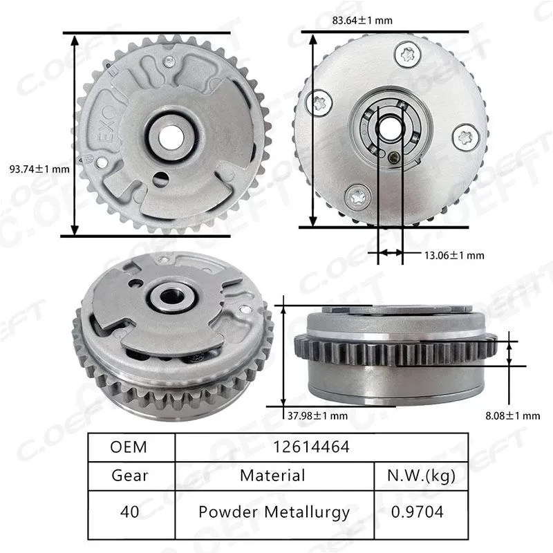 New Factory Wholesale VVT Timing Gear Camshaft Adjuster (exhaust) 12614464 12626164 12672485 for Buick 3.0