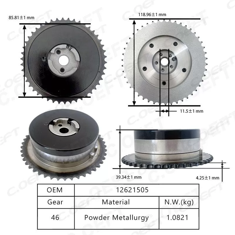 For Buick Timing Chain Kit Accessor Camshaft Adjustment Unit12621505