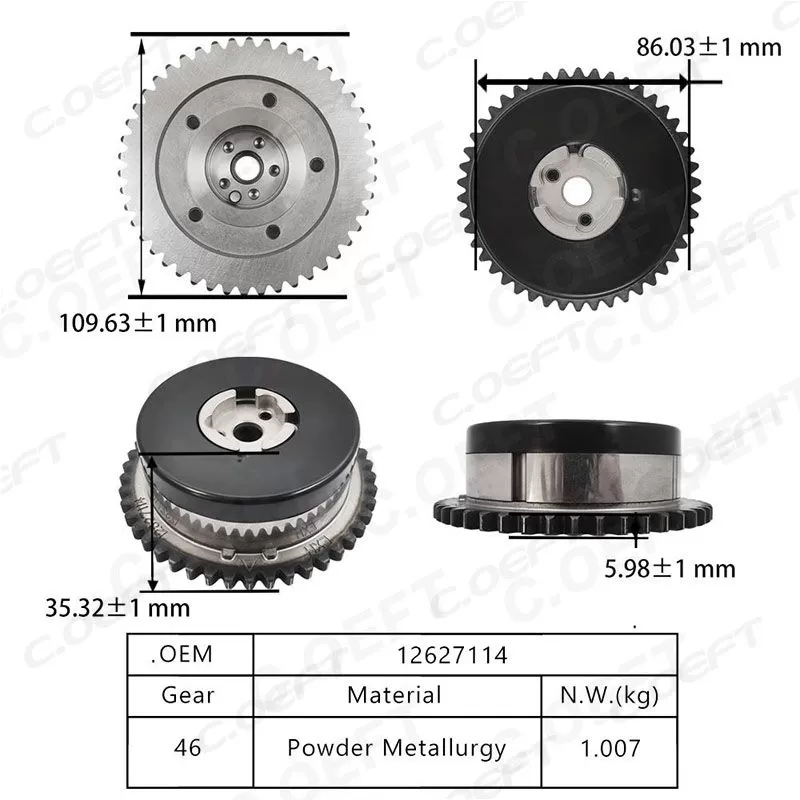 For Buick Cadillac LAF LCV LTG LSY LFV LCV 1.5 2.0 2.4 2.5 Variable Valve Timing Gear  12627114