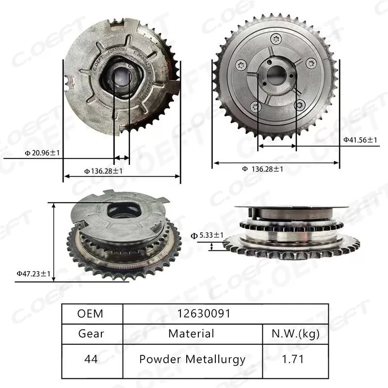 For GM V6 4.3 Timing Camshaft Sprocket 12630091