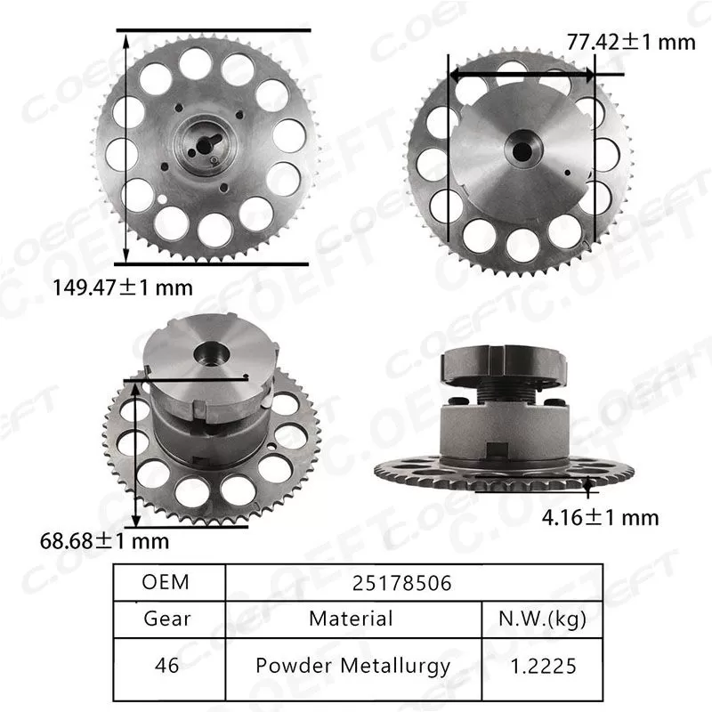 For Chevrolet 4.2 VVT Timing Gear 25178506/19179010/1DEF9010