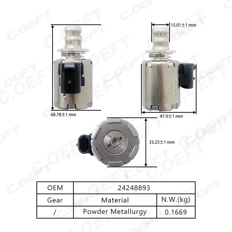 For Ford Automatic Transmission Solenoid 24248893 Rebuild Auto Parts for Gear Boxes