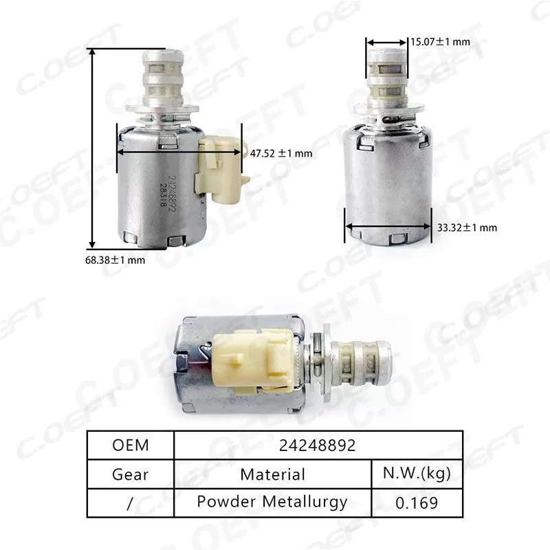 High Quality 4L80 for GM Gear Boxes Refabricated Transmission Solenoid Valve 24248892