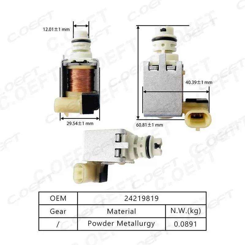 High Quality 24219819 Refabricated Transmission Solenoid Valve for Ford Gear Boxes