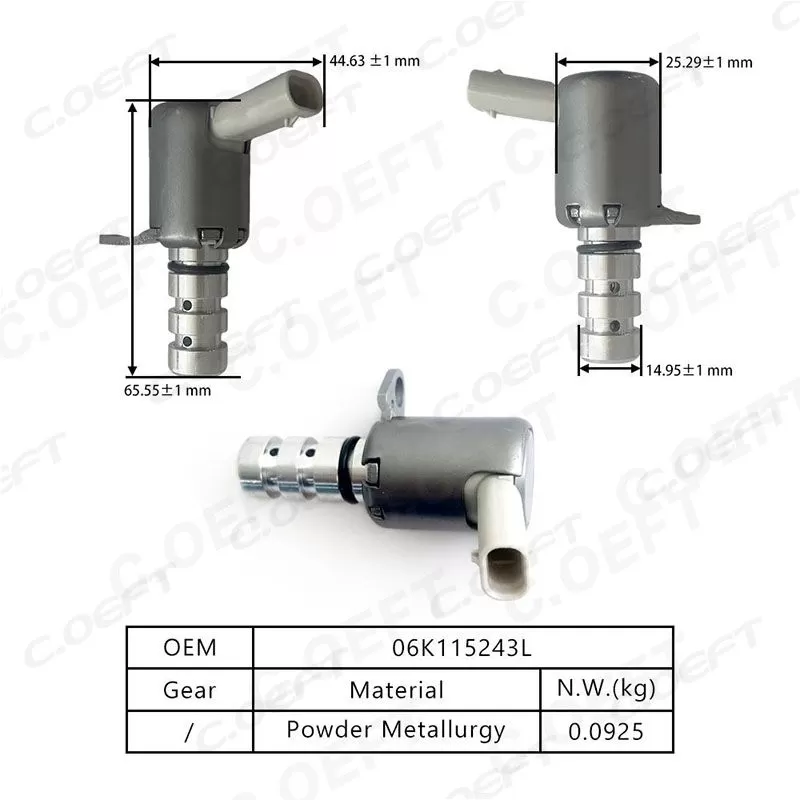 High Quality New Variable Valve Timing VVT Solenoid 06K115243L 06K115243S Engine Oil Control for Audi Vehicles