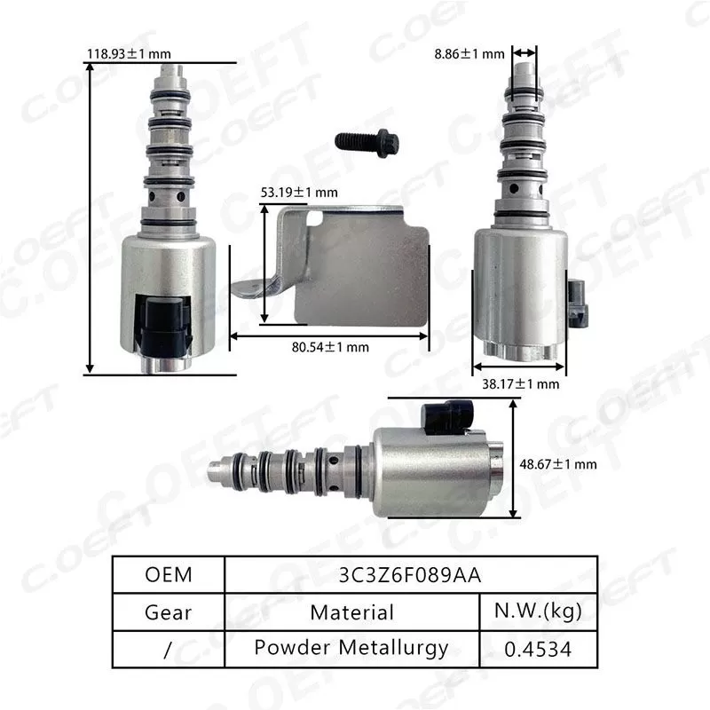 For Ford Vehicles New Factory Wholesale Variable Valve Timing (VVT) Solenoid Engine Oil Control 3C3Z6F089AA
