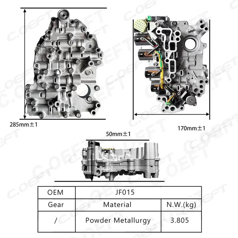 High Quality Refabricated JF015 JF015E Transmission Valve Body Assembly for Nissan X-Trail Gear Boxes