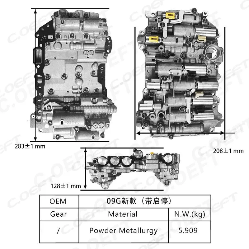 Refabricated Factory Wholesale Transmission Valve Body With Start Stop Function 09G for Volkswagen