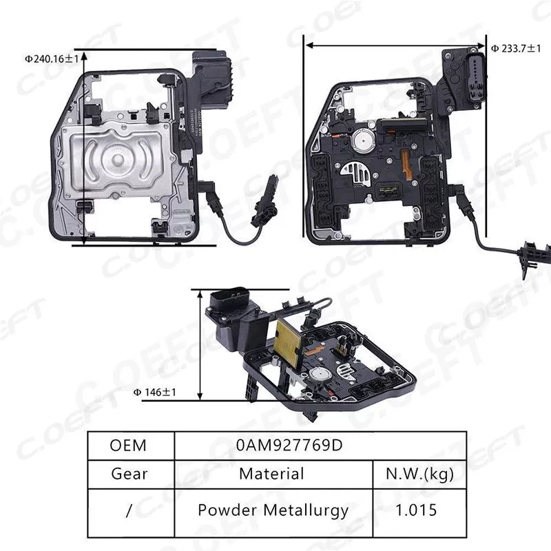 Refabricated Factory Wholesale Transmission Control Unit TCU TCM DQ200 0AM927769D for Volkswagen Audi