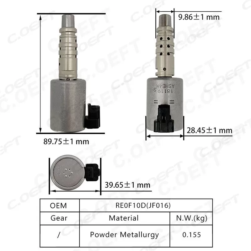 Refabricated Factory wholesale Transmission Solenoid valve RE0F10D JF016 for Nissan