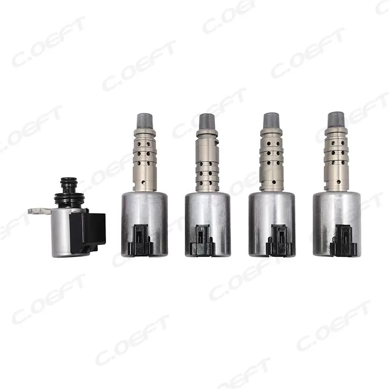 Refabrication High Quality Gearbox Valve Transmission Solenoid Set 5PCS/SET JF015 for Nissan X-Trail JF015
