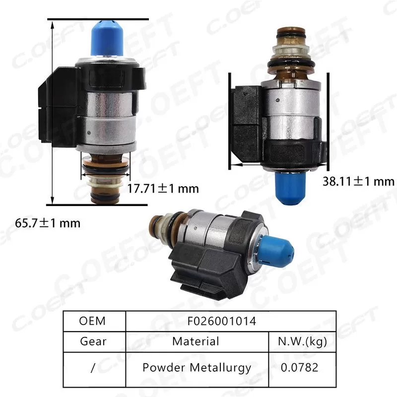 Remanufactured High Quality Transmission Valve Transmission Shift Solenoid Gearbox Valve F026001014 for Mercedes Benz 722.9