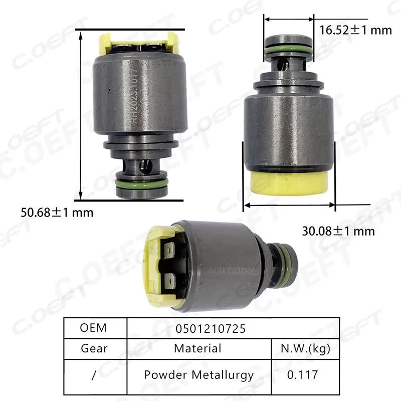 Refabricated Auto Parts Transmission Solenoid Valve 0501210725 24341423461 for Volkswagen BMW 5HP19