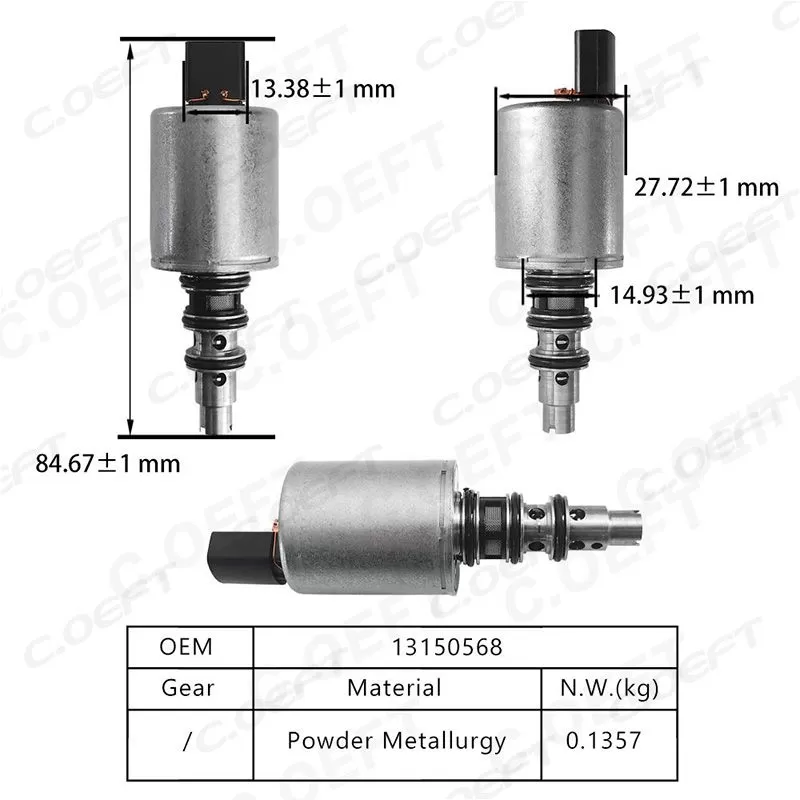 Refabricated Factory Wholesale Gearbox Solenoid Valve 13150568 for Volkswagen DQ200