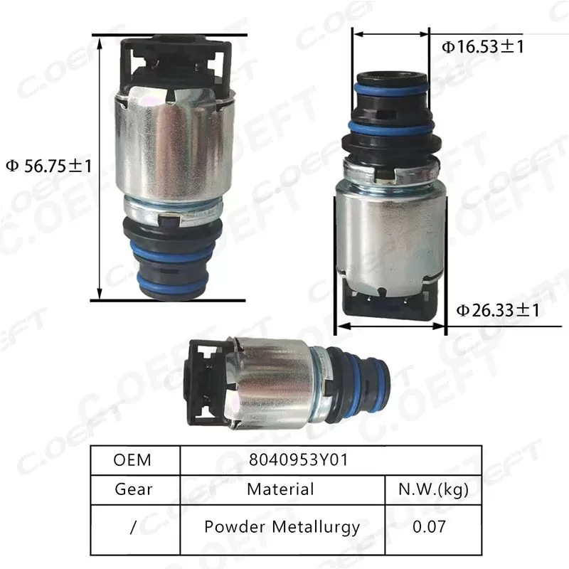 Refabricated Aftermarket Transmission Shift Solenoid Transmission Gearbox Parts Transmission Parts 8040953Y01 for Buick