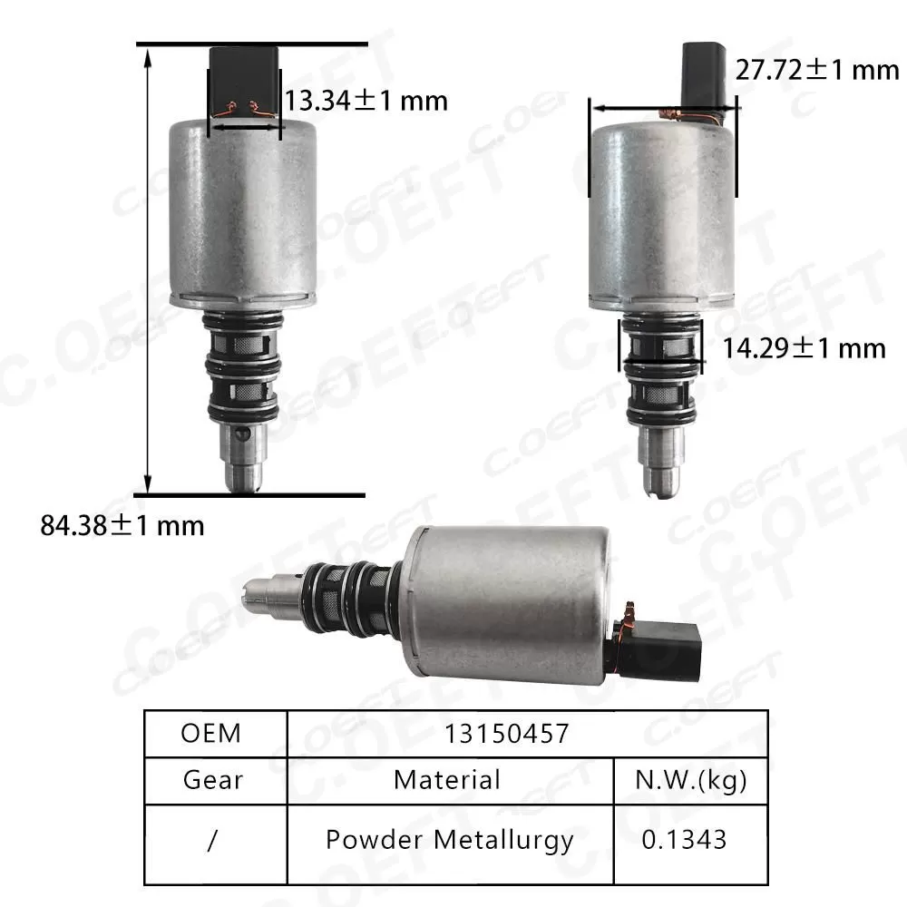 Refabricated Auto Parts Gearbox Solenoid Valve 13150457 for Volkswagen Audi