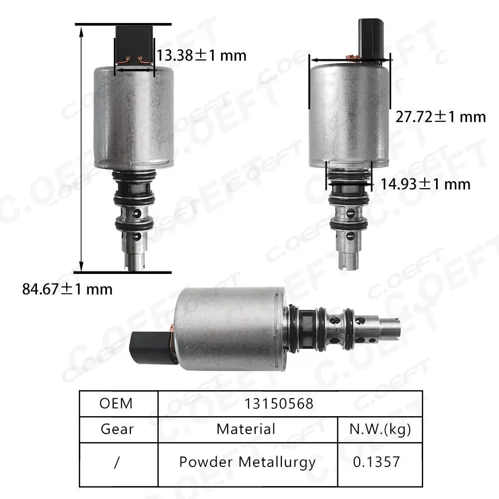 Refabricated Factory 13150568 Wholesale Gearbox Solenoid Valve for Volkswagen DQ200