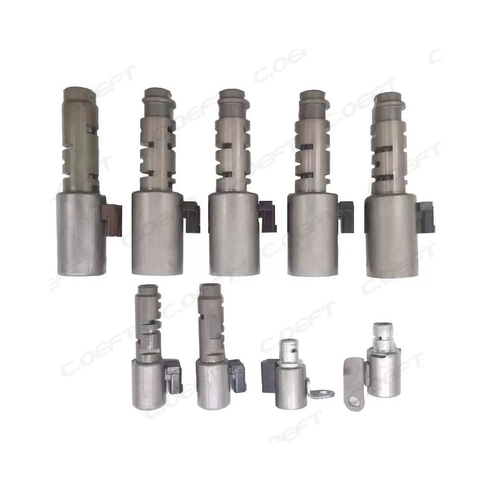 Remanufactured Auto Parts Transmission Control Solenoid Valve Transmission Solenoid Set Gearbox Valve Kit AA80E 9PCS for Toyota