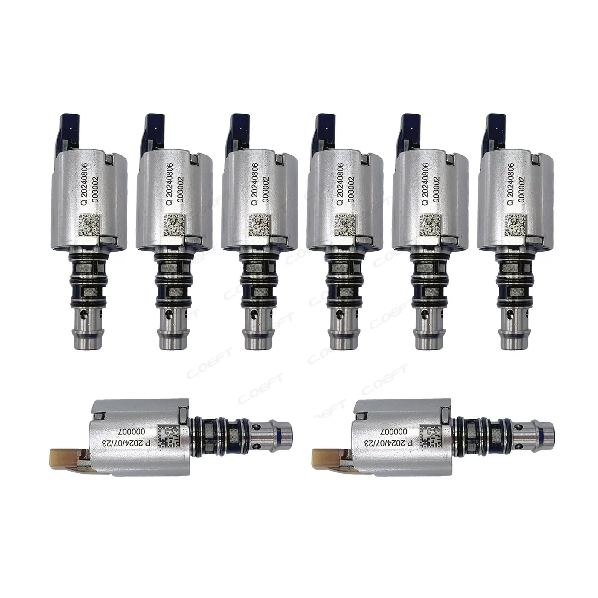 Remanufactured Transmission Flow Valve Pressure Valve DQ200 8PCS/SET for the VW/Audi Skoda 0AM