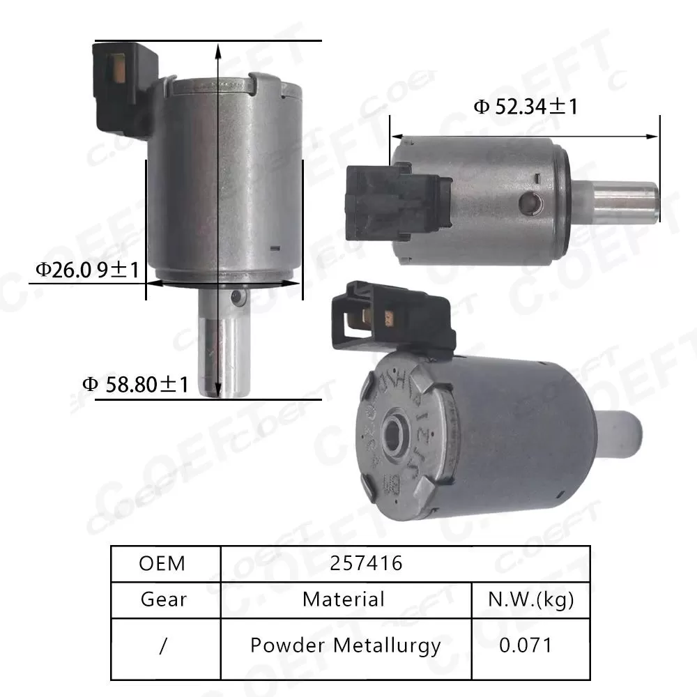 For Marking Citroen Gearbox Solenoid Valve AL4 257416