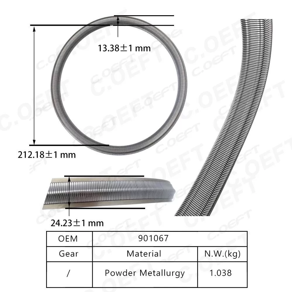 Refabricated Auto Parts Transmission Steel Belt 901067 for Chery 019CHA