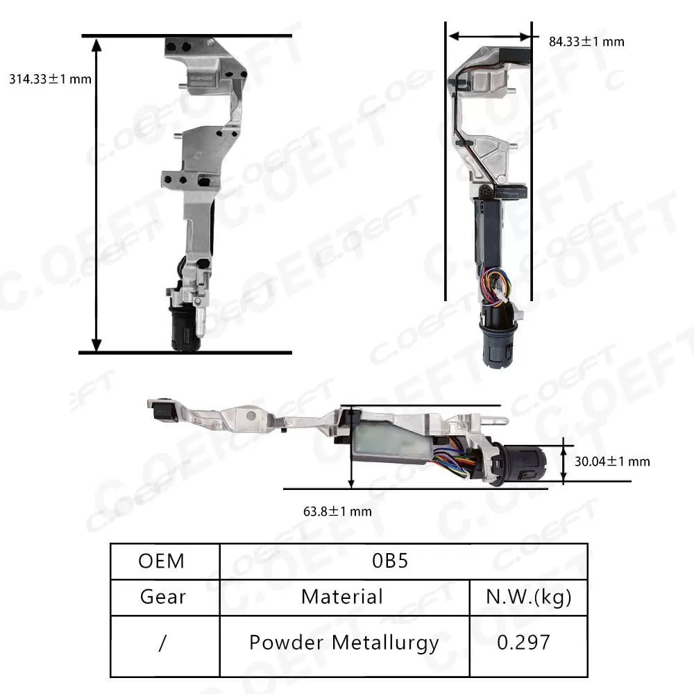 Remanufactured High Quality Transmission Gear Position Switch 0B5 for Volkswagen 0B5