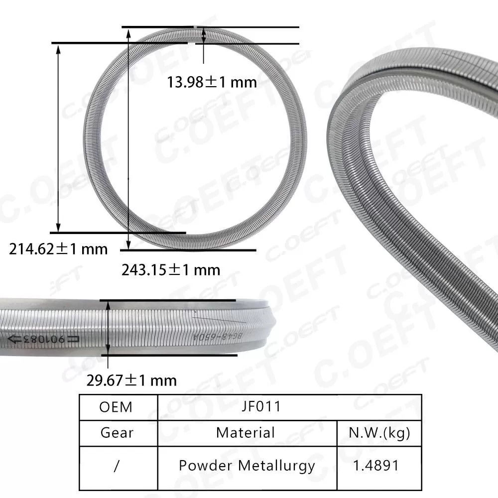 High Quality Transmission Steel Belt JF011 for Nissan