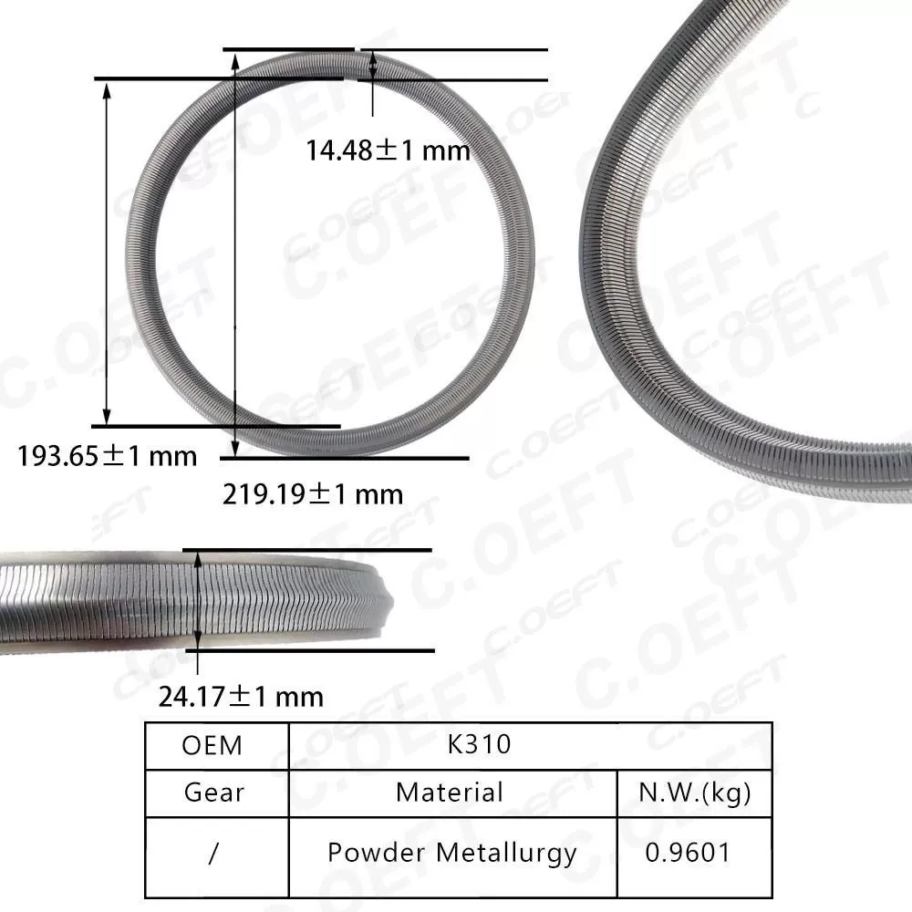 Auto Parts Transmission Steel Belt K310 for Toyota