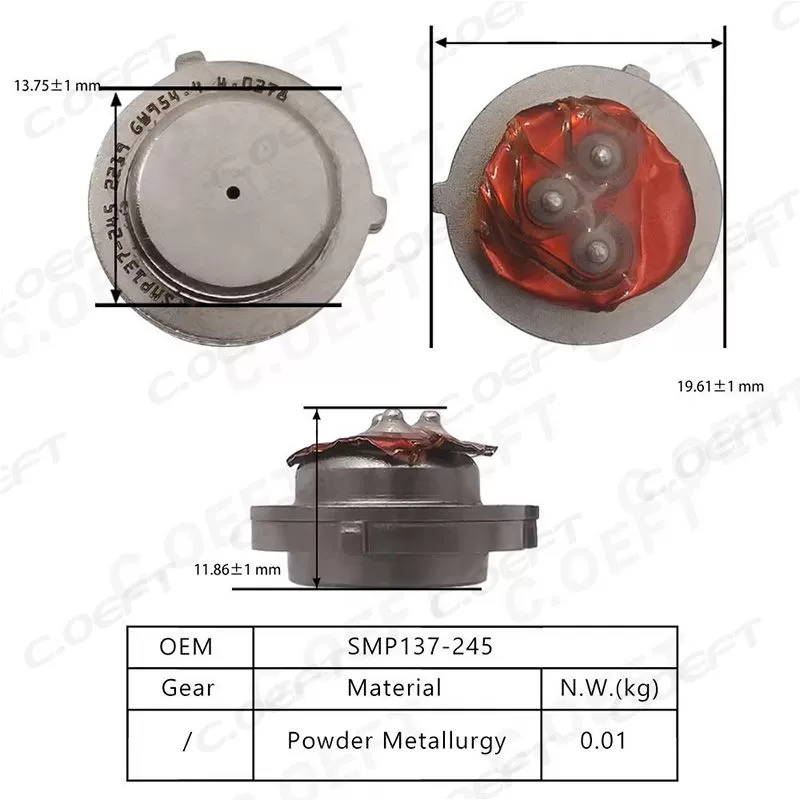 Remanufactured Transmission Pressure Sensor SMP137-245 for Volkswagen DQ200 0AM