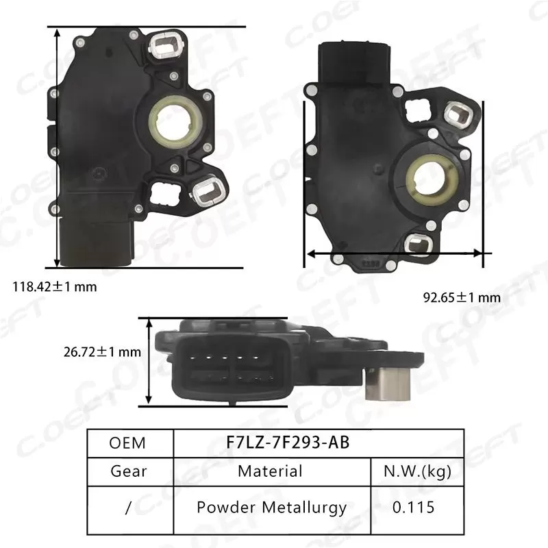 Refabricated Factory Wholesale Transmission Neutral Safety Position Switch Gear Box Safety Switch F7LZ-7F293-AB for Ford